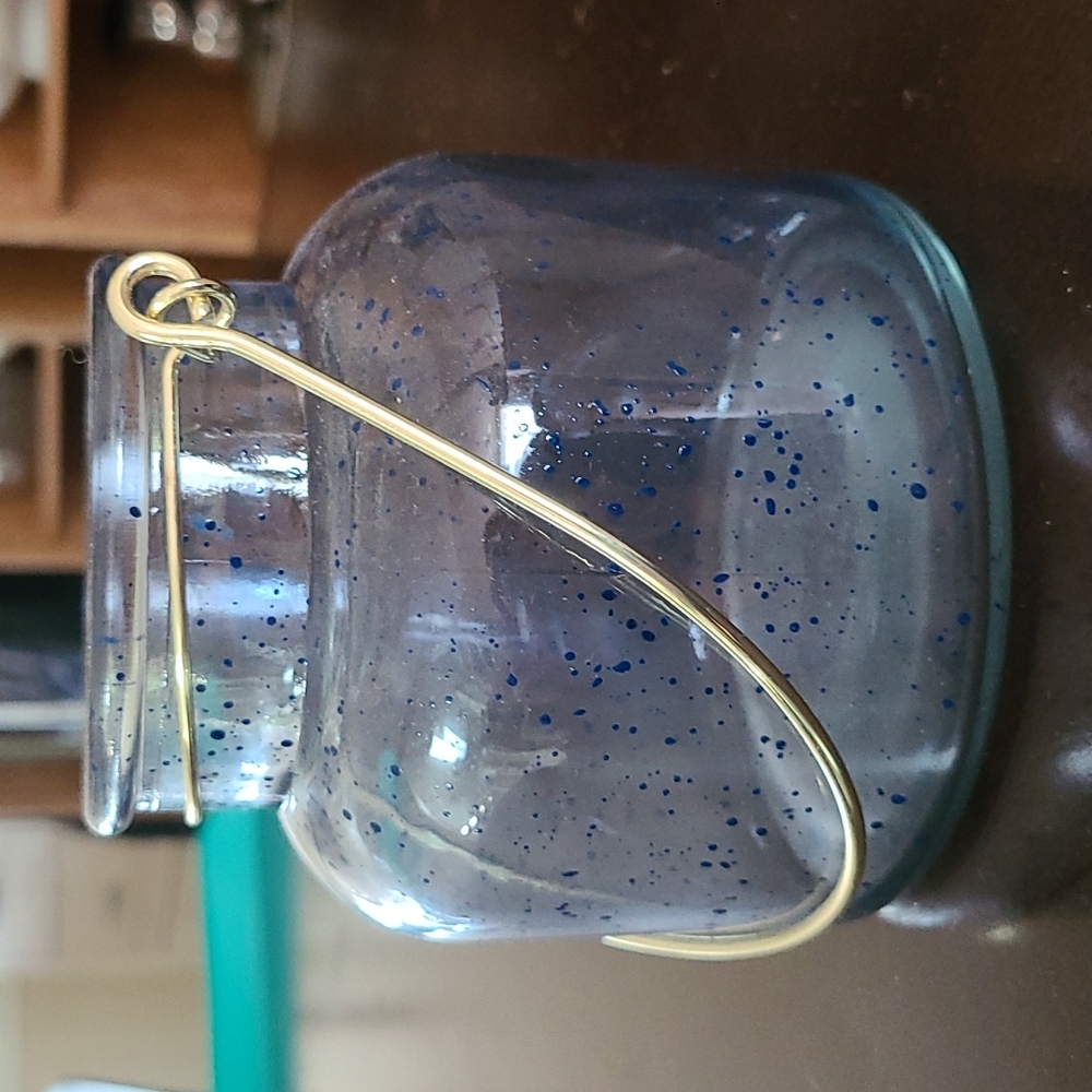 Blue and gold Hobby Lobby Accent Jar